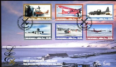 2018 New Zealand/Ross Dependency Aircraft (Set of 6 Stamps) FDC - Image 1 of 2
