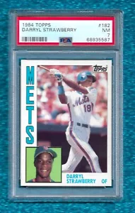 1984 TOPPS #182 DARRYL STRAWBERRY PSA 7 NEAR MINT ROOKIE RC METS DODGERS YANKEES - Picture 1 of 1