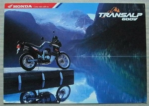 HONDA Transalp 600V (XL600V) Motorcycle Sales Brochure Dec 1995 BR913 - Picture 1 of 3