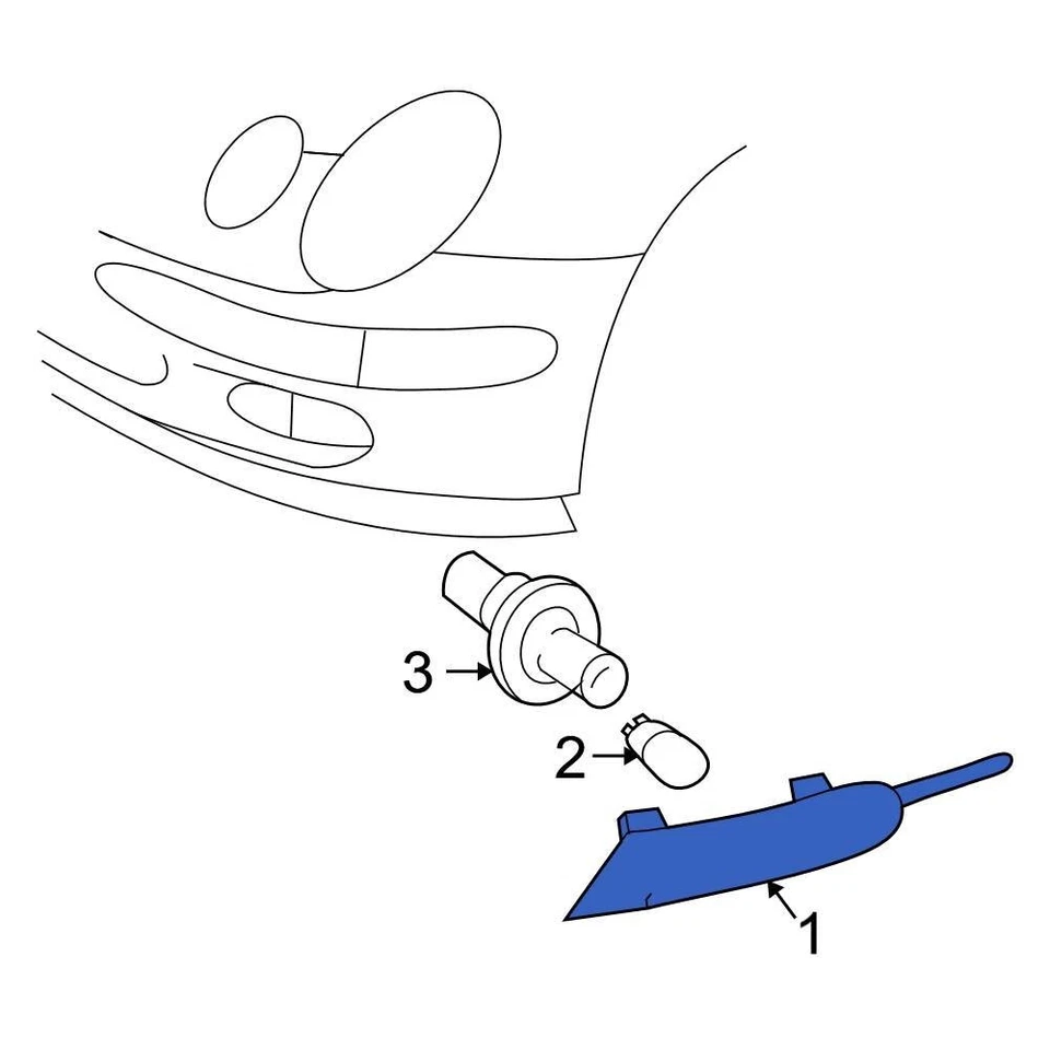 For Mercedes-Benz E63 AMG 07-09 Mercedes-Benz Front Left Side Marker Light Foto 1 de 1