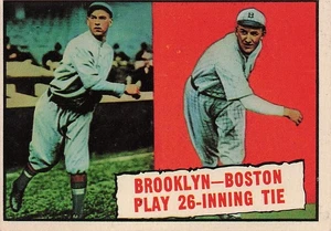 1961 Topps #403 Brooklyn-Boston EX - Bild 1 von 2
