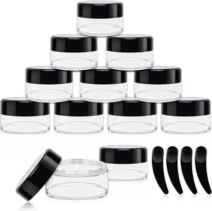 12 Pezzi Contenitori Cosmetici, 20Ml Contenitori per Crema Con Copertina E 4 Ras - Foto 1 di 12