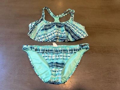 blue SO two piece swimsuit bikini size medium - Image 1 of 2