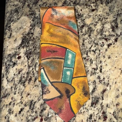 Hermosa corbata con estampado abstracto Bugle Boy EE. UU. Foto 1 de 4