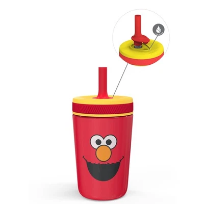 Tazas para niños pequeños Zak Designs Sesame Street Kelso para viajar o en casa, aspiradora de 12 oz... Foto 1 de 4