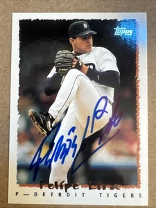 FELIPE LIRA 1995 Topps Traded #68T Autographed SIGNED Card DETROIT TIGERS - Picture 1 of 2
