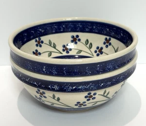 Wiza Boleslawiec Polish Hand-Made Cereal/Soup Bowls 6" - Set of 2 - Bild 1 von 5