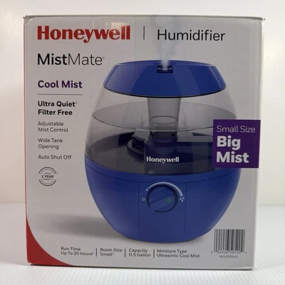 Honeywell MistMate | Humidificador Cool Mist | Habitación pequeña | Sin filtro | Azul Foto 1 de 4