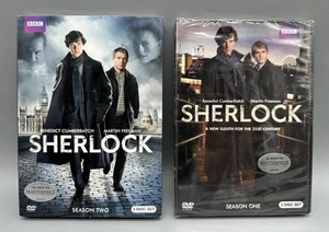 SHERLOCK SEASONS 1 & 2 DVD (BBC) NEW FREE SHIPPING - Picture 1 of 4