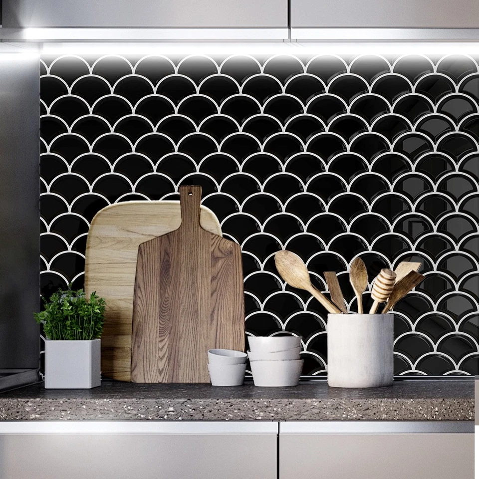 10/20PCS Peel and Stick Wall Decals Kitchen & Bathroom Tile Decals, Wall Panels - Image 1 of 4