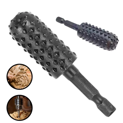 ALLBE Wolfcraft Profilraspel für Holz – Halbrund 15 mm, sauber & schnell arbeiten