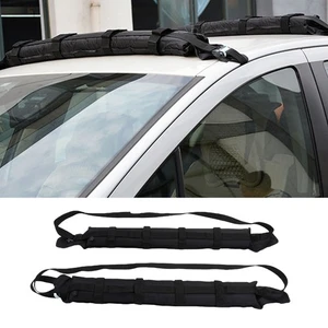 Ι 1 Pair Inflatable Soft Roof Rack Bar Luggage Carrier Auto Inflation Portable - Picture 1 of 12