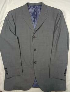 Jaeger Herren Anzug Sakko 44 in Reiner Schurwolle Grau Portugal Hochzeit Business - Bild 1 von 8