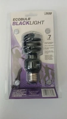 Feit Electric Ecobulb Black Light Bulb 60W/13W 7 Year Life - New in Pack - Image 1 of 4