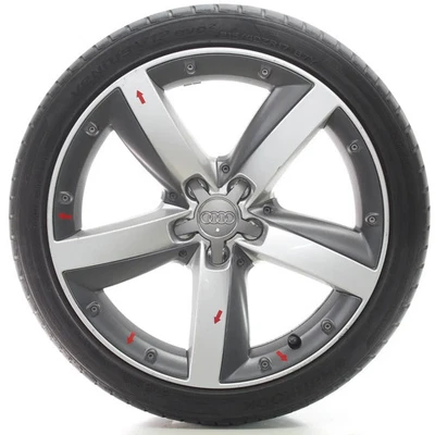 Audi A1 8X Sommerräder 5 Arm Design Grau Hankook 215/40R17 DOT21 8X0601025E - Bild 1 von 4