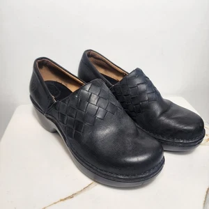 Ariat Ashbourne Briar Damen-Slipper aus geflochtenem Leder Clog Größe 9B schwarz Arbeit/Outdoor - Bild 1 von 8