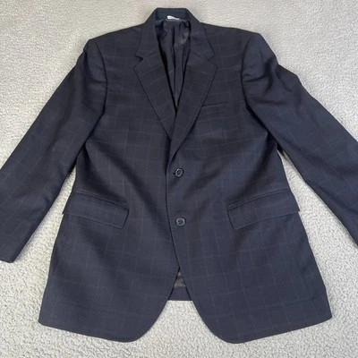 Dolce & Gabbana Blazer de Lujo Hombres 54 Negro Ventana Lana Abrigo Deportivo Chaqueta Foto 1 de 4