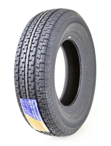 One Premium Trailer Tire ST225/75R15 Radial 10PR Load Range E w/Featured Scuf... - Picture 1 of 6