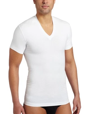 2(X)IST Mens Shapewear Form V-Neck T-Shirt - Image 1 of 3