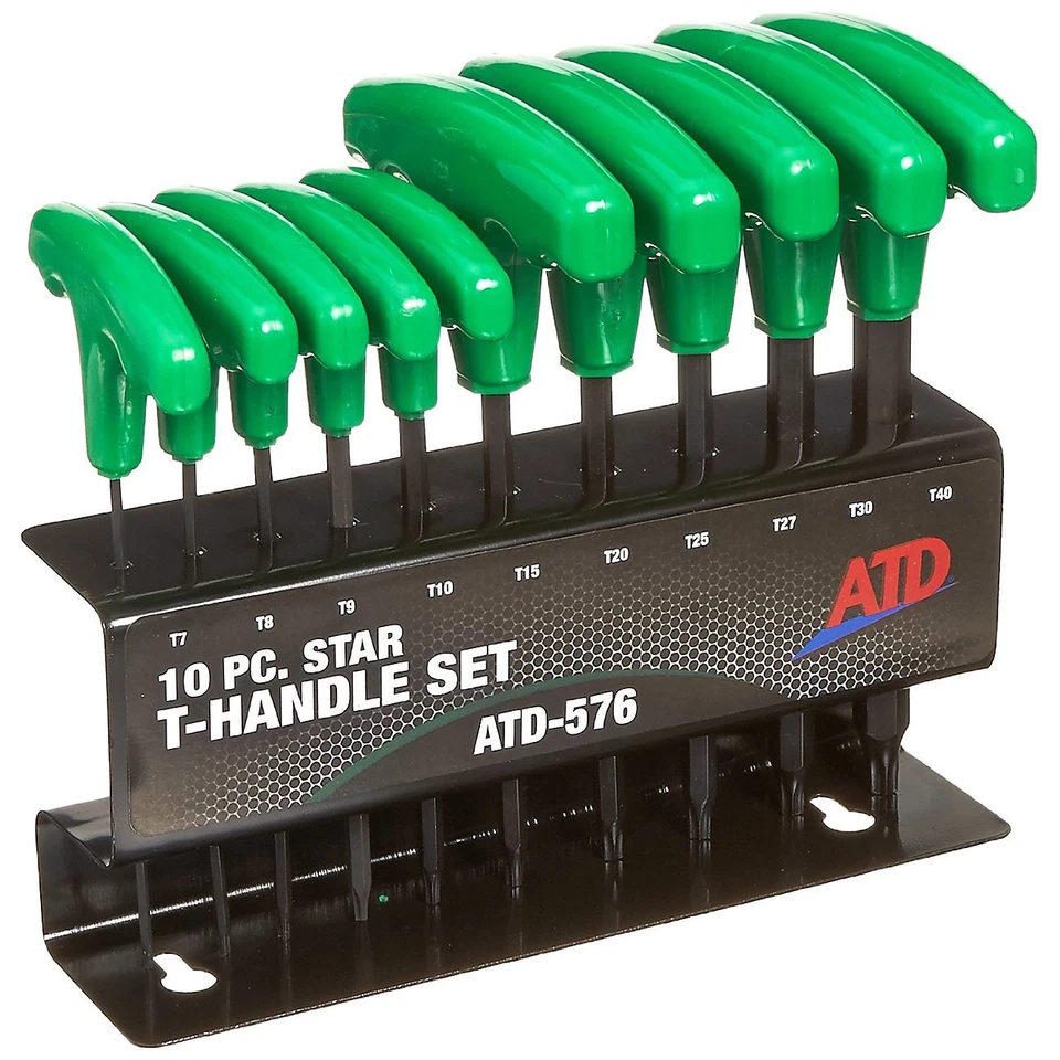 10 Pc. Star T-Handle Set 576 ATD Metal Green Sockets, Ratchets & Drive Tools - Image 1 of 1