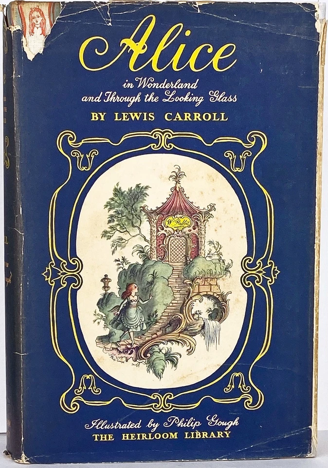 RARE First Edition ALICE IN WONDERLAND & Through the Looking Glass PHILIP GOUGH - Image 1 of 4
