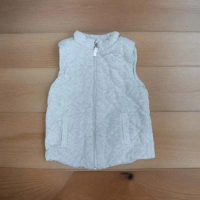 OSHKOSH B'gosh Chaleco Acolchado Gris Cálido Cremallera Talla con Bolsillos 4T Foto 1 de 4