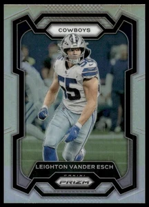 Panini Prizm #76 2023 Leighton Vander Esch Silver Dallas Cowboys casi nuevo+ - Imagen 1 de 2