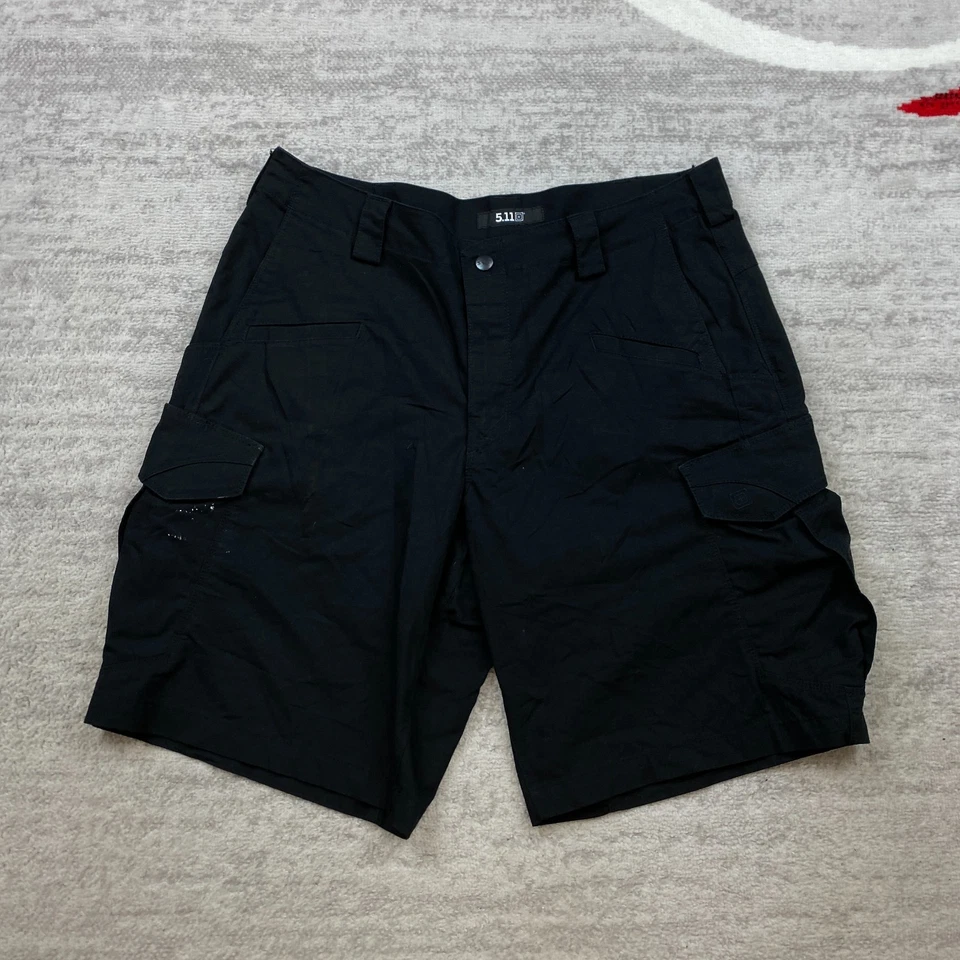 Pantalones Cortos de Carga 5.11 Tácticos de Lona 36 Negros Trabajo Ripstop Construcción Exterior Hombres Foto 1 de 4