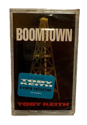 Toby Keith Boomtown Cassette Tape 1994 Country Music Vintage Collectible~SEALED~ - Image 1 of 2