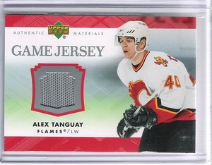 07-08 2007-08 UPPER DECK ALEX TANGUAY UD GAME JERSEY J-AT CALGARY FLAMES