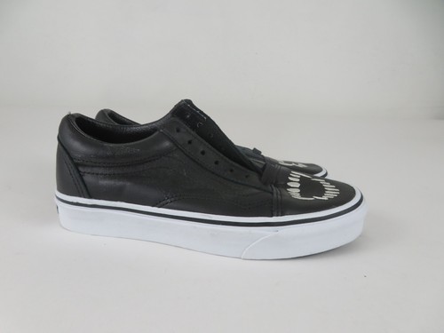 LI NING Vans Old Skool Zanne da donna 6 5 scarpe in pelle nera vampiro Halloween Sk8 basse