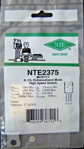 New NTE2375 N-Ch MOSFET Enhancement Mode 100V 41A 230W High Speed Switch TO247 - Picture 1 of 2