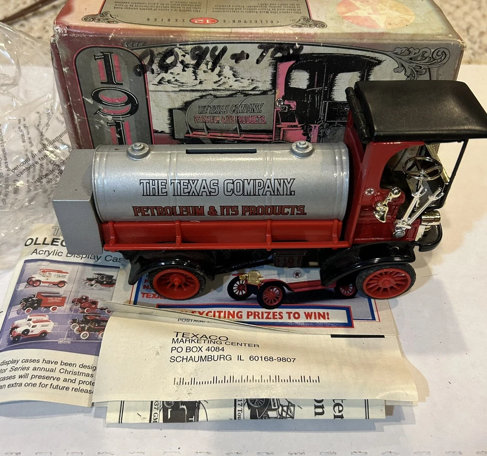 Nuevo de Lote Antiguo Texaco The Texas Company Petroleum EARL 1910 Mack Bank Papeleo Original Foto 1 de 4
