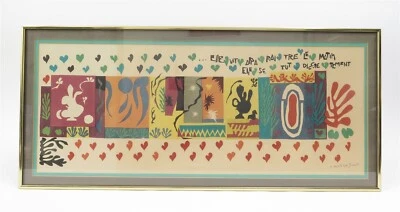 Litografía Enmarcada Henri Matisse "Las Mil y Una Noches" Placa Firmada 1950 Foto 1 de 4