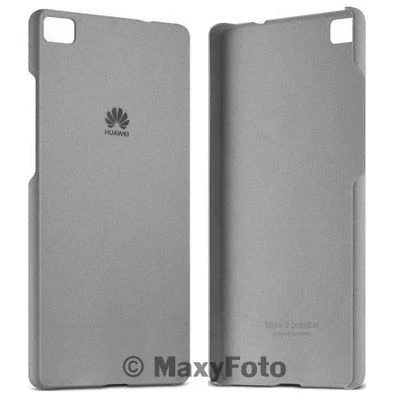 HUAWEI CUSTODIA ORIGINALE HARD COVER BACK REAR CASE PLASTICA ASCEND P8 LITE GREY - Immagine 1 di 4