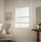 White Cordless Premium Faux Wood Blinds With 2.5 In. Slats - 30.5 In. W X 64 In.