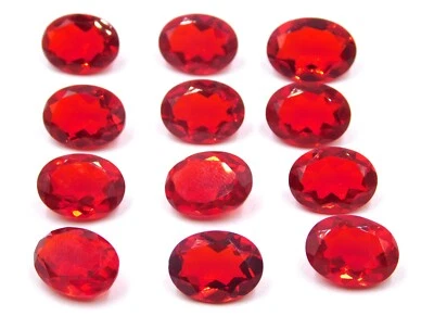 12x16 MM Lab Created African Ruby Oval Cut Lot Loose Gemstone For Jewelry P-2999 - Image 1 of 4