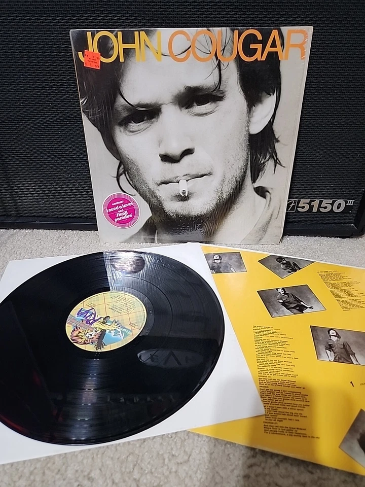 John Cougar Self Titled Lp Vinyl OG 1979 1st Press Shrink/Hype/Insert VG+ - Image 1 of 4