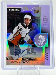 2022-23 Upper Deck Synergy Rookies Purple /65 Brayden Tracey #107 Rookie Auto RC - Picture 1 of 2