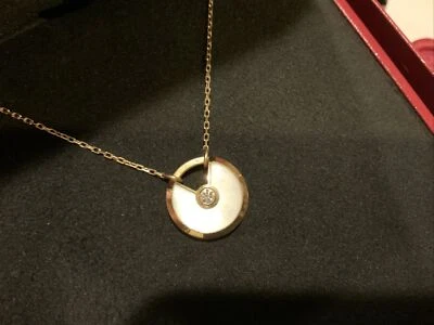 Colar Cartier Amulette De Cartier madrepérola e diamante ouro amarelo S - Imagem 1 de 4