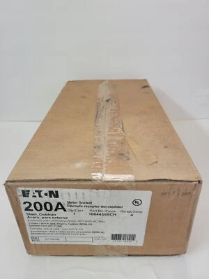 Eaton 200 Amp 600V Overhead 1-Phase 3 Wire 4-Jaw Ring Meter 插座 1004455BCH — 第 1/4 张图片