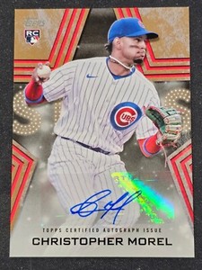 2023 Topps Baseball Stars Autographs Gold #BSACMO Christopher Morel 38/50! Cubs!