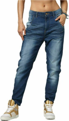 Reebok Women's DANCE STUDIO YOGA DENIM CARGO Pants - AA1584 - Image 1 of 4