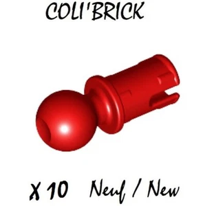 Lego 6628 - 10x Clipses / Technic pin with towball - Rouge Red - lot kg NEW - Imagen 1 de 1