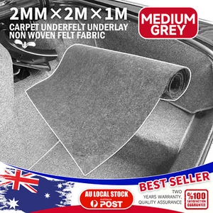 2sqm Underfelt Felt Car Carpet Marine Boat Yacht Floor Underlay Anti Slip - Picture 1 of 22