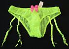 NEW Victoria's Secret VTG Sexy Little Things Garter Ruffle Bikini Panty SMALL