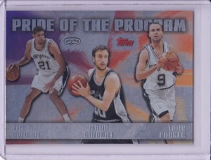 Tony Parker Manu Ginóbili Tim Duncan 2006-07 Topps Orgullo del Programa PP10 - Imagen 1 de 2