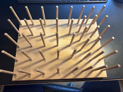 43 Garnrollen Holz Garnrollenhalter für Tisch od. Schublade 20(H)x27(L)x12(H) - Bild 1 von 4