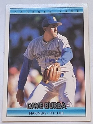 Dave Burba 1992 Donruss #566 Seattle Mariners - Image 1 of 2