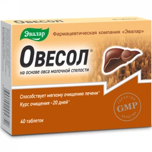 Evalar Ovesol pulizia, recupero disintossicante эвалар евасол, 40 tabs - Picture 1 of 6